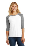 District Made® Ladies Perfect Tri® 3/4-Sleeve Raglan. DM136L