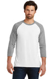 District Made® Mens Perfect Tri® 3/4-Sleeve Raglan. DM136