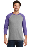 District Made® Mens Perfect Tri® 3/4-Sleeve Raglan. DM136