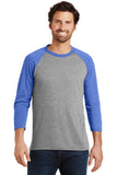District Made® Mens Perfect Tri® 3/4-Sleeve Raglan. DM136