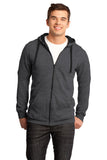 District® - Young Mens The Concert Fleece® Full-Zip Hoodie. DT800