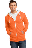 District® - Young Mens The Concert Fleece® Full-Zip Hoodie. DT800