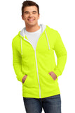 District® - Young Mens The Concert Fleece® Full-Zip Hoodie. DT800