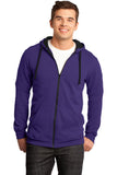 District® - Young Mens The Concert Fleece® Full-Zip Hoodie. DT800