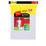 Hanes Men's TAGLESS® Crewneck Undershirt 7-Pack (Includes 1 Free Bonus Crewneck)