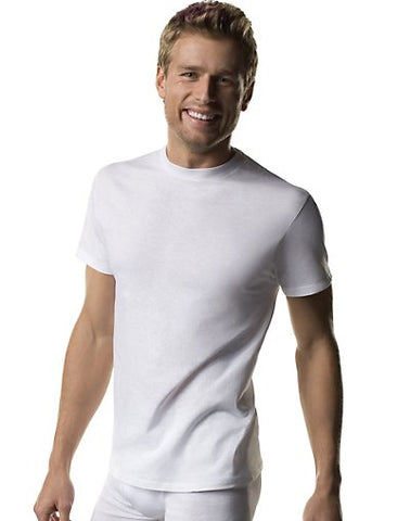 Hanes Men's White Crew Neck T 3-Pack
