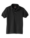 Hanes Kids' Cotton-Blend EcoSmart® Jersey Polo
