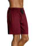 Hanes Men's Jersey Lounge Drawstring Shorts with Logo Waistband 2-Pack