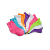 Hanes Girls' Toddler Ankle EZ Sort® Socks Assorted 10-Pack