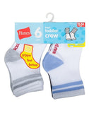 Hanes Infant Boys Crew socks P6