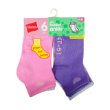 Hanes Infant Girls Ankle Socks P6