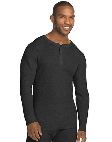 Hanes X-Temp; Men's Organic Cotton Thermal Henley