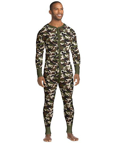 Hanes X-Temp™ Men's Organic Cotton Camo Thermal Union Suit 3X-4X