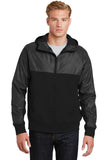 Sport-Tek® Embossed Hybrid Full-Zip Hooded Jacket. JST50