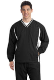 Sport-Tek® Tall Tipped V-Neck Raglan Wind Shirt. TJST62