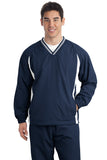 Sport-Tek® Tall Tipped V-Neck Raglan Wind Shirt. TJST62