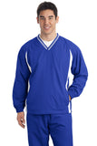 Sport-Tek® Tall Tipped V-Neck Raglan Wind Shirt. TJST62