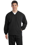 Sport-Tek® Tall Tipped V-Neck Raglan Wind Shirt. TJST62