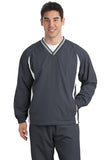 Sport-Tek® Tall Tipped V-Neck Raglan Wind Shirt. TJST62