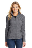 Port Authority® Ladies Digi Stripe Fleece Jacket. L231