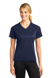 DISCONTINUED Sport-Tek® Dri-Mesh® Ladies V-Neck T-Shirt.  L468V