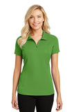 Port Authority® Ladies Pinpoint Mesh Zip Polo. L580