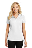 Port Authority® Ladies Pinpoint Mesh Zip Polo. L580