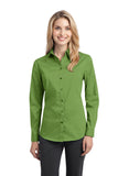 Port Authority® Ladies Stretch Poplin Shirt. L646