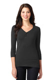Port Authority® Ladies Concept Stretch 3/4-Sleeve Scoop Henley. LM1007