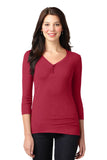 Port Authority® Ladies Concept Stretch 3/4-Sleeve Scoop Henley. LM1007