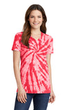 Port & Company® Ladies Tie-Dye V-Neck Tee.  LPC147V