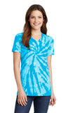 Port & Company® Ladies Tie-Dye V-Neck Tee.  LPC147V