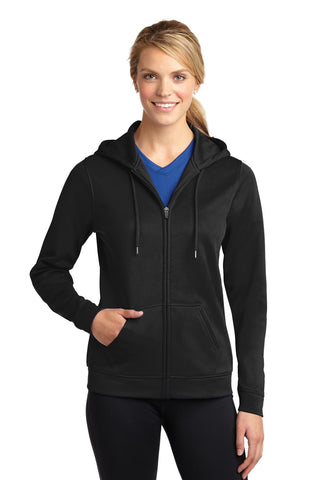 Sport-Tek® Ladies Sport-Wick® Fleece Full-Zip Hooded Jacket. LST238