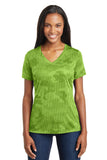 Sport-Tek® Ladies CamoHex V-Neck Tee. LST370