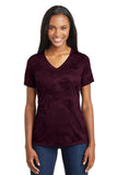 Sport-Tek® Ladies CamoHex V-Neck Tee. LST370