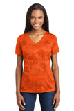 Sport-Tek® Ladies CamoHex V-Neck Tee. LST370