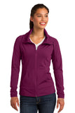 Sport-Tek® Ladies Sport-Wick® Stretch Full-Zip Jacket. LST852