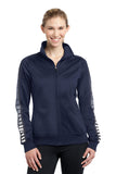Sport-Tek® Ladies Dot Sublimation Tricot Track Jacket. LST93