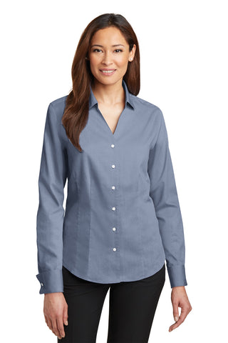 Red House® - Ladies French Cuff Non-Iron Pinpoint Oxford Shirt. RH63