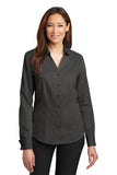 Red House® - Ladies French Cuff Non-Iron Pinpoint Oxford Shirt. RH63