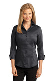 Red House® Ladies 3/4-Sleeve Nailhead Non-Iron Shirt. RH69