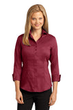 Red House® Ladies 3/4-Sleeve Nailhead Non-Iron Shirt. RH69