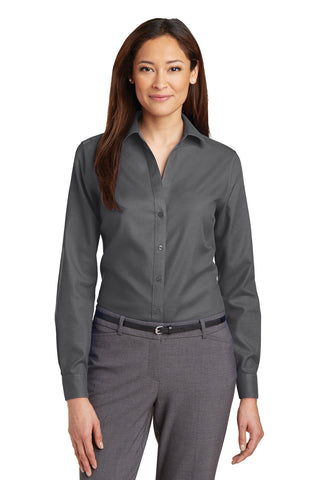 Red House® Ladies Non-Iron Diamond Dobby Shirt. RH77