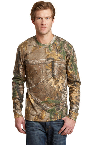 Russell Outdoors™ Realtree® Long Sleeve Explorer 100% Cotton T-Shirt with Pocket. S020R