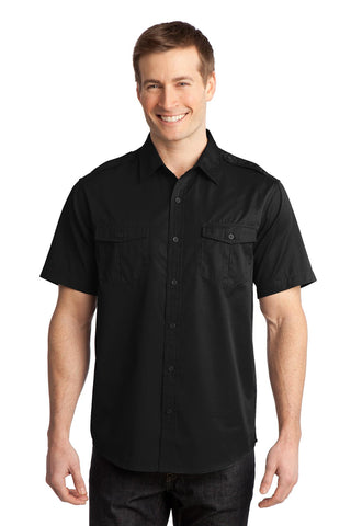 Port Authority® Stain-Release Short Sleeve Twill Shirt. S648