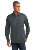 Port Authority® Stain-Release Roll Sleeve Twill Shirt. S649