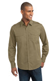 Port Authority® Stain-Release Roll Sleeve Twill Shirt. S649