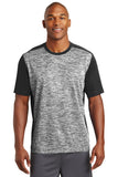 Sport-Tek® PosiCharge® Electric Heather Colorblock Tee. ST395