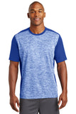 Sport-Tek® PosiCharge® Electric Heather Colorblock Tee. ST395