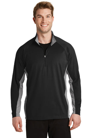 Sport-Tek® Sport-Wick® Stretch Contrast 1/2-Zip Pullover. ST854
